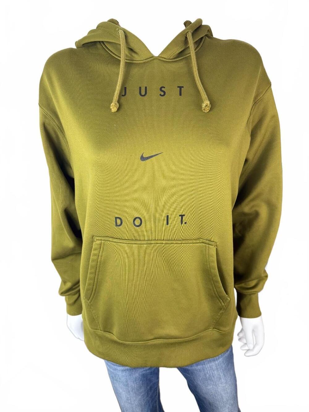 Nike Olive Green Hoodie Sweatshirt Small
